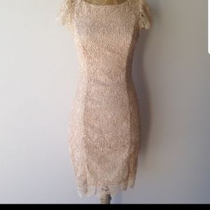 Cream nude dress
